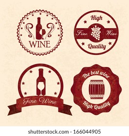 wine design over pink background vector illustration 