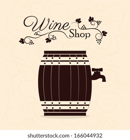 wine design over pink background vector illustration  