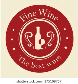 wine design over pink background vector illustration wine design over pink background vector illustration