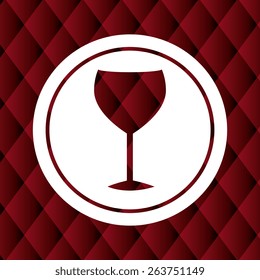 Wine design over purple background, vector illustration.
