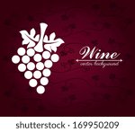 wine design over red wine background vector illustration 