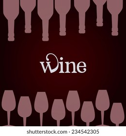 Wine design over red background, vector illustration Wine design over red background, vector illustration