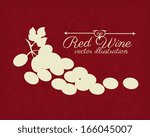 wine design over redwine  background vector illustration 