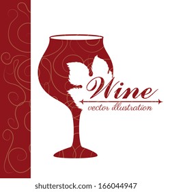 wine design over white background vector illustration 