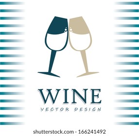 wine design over white background vector illustration 