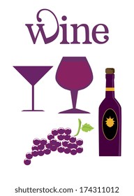 wine design over white  background vector illustration 