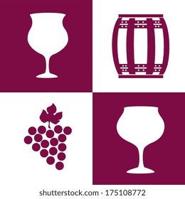 wine design over white background vector illustration 