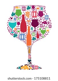 wine design over white background vector illustration 
