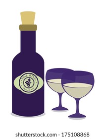wine design over white background vector illustration 