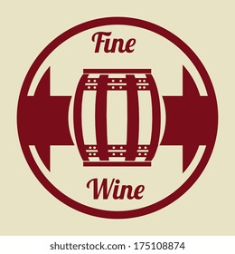 wine design over white background vector illustration 