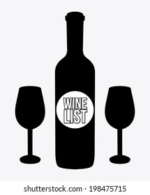 Wine design over white background, vector illustration