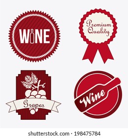 Wine design over white background, vector illustration
