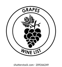 wine design over white background vector illustration