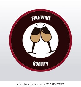 Wine design over white background, vector illustration