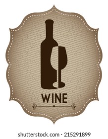 wine design over white  background vector illustration