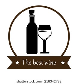 Wine design over white background, vector illustration