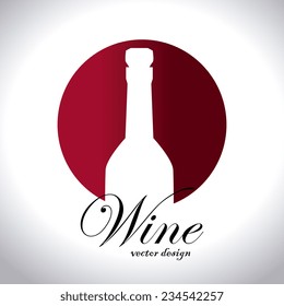 Wine design over white background, vector illustration