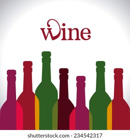 Wine design over white background, vector illustration
