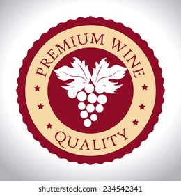 Wine design over white background, vector illustration