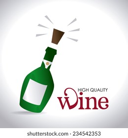 Wine design over white background, vector illustration
