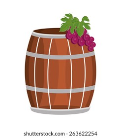 Wine design over white background, vector illustration.