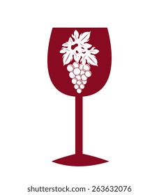 Wine design over white background, vector illustration.