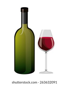 Wine design over white background, vector illustration.