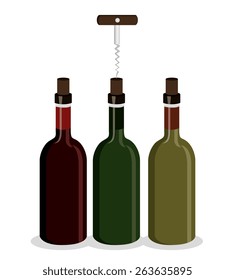 Wine design over white background, vector illustration.