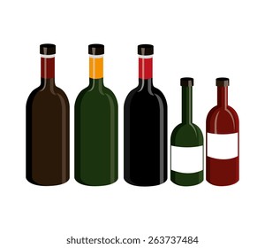 Wine design over white background, vector illustration.
