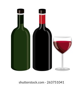 Wine design over white background, vector illustration.