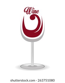 Wine design over white background, vector illustration.