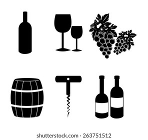 Wine design over white background, vector illustration.