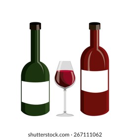 Wine design over white background, vector illustration.