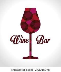 Wine design over white background, vector illustration.