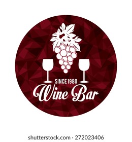 Wine design over white background, vector illustration.
