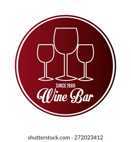 Wine design over white background, vector illustration.