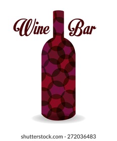 Wine design over white background, vector illustration.
