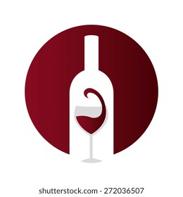 Wine design over white background, vector illustration.