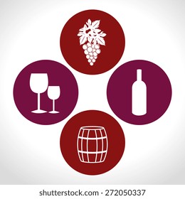 Wine design over white background, vector illustration.