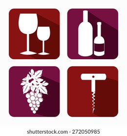 Wine design over white background, vector illustration.