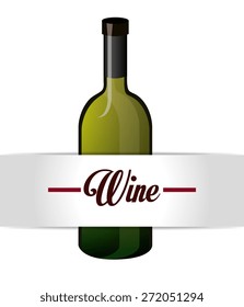Wine design over white background, vector illustration.