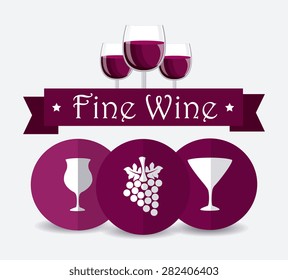 Wine design over white background, vector illustration.