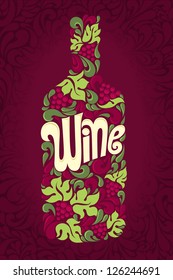 Wine design template