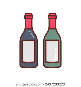Wine Diet  icon in vector. Logotype
