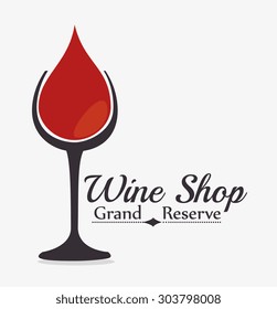 Wine digital design, vector illustration eps 10.