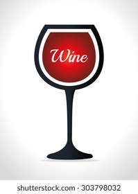 Wine digital design, vector illustration eps 10.