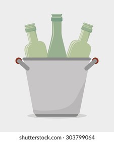 Wine digital design, vector illustration eps 10.