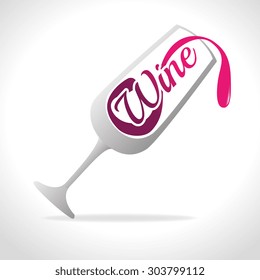 Wine digital design, vector illustration eps 10.