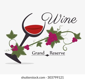 Wine digital design, vector illustration eps 10.