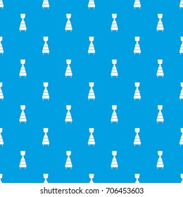 Wine distillery equipment pattern repeat seamless in blue color for any design. Vector geometric illustration